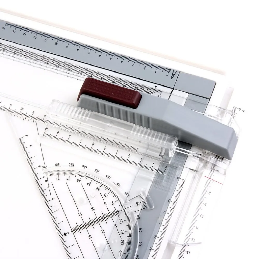 Портативная A3 доска для рисования с параллельными линейками Угловые зажимы