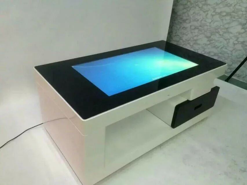 Белый Черный oem full hd сенсорный интерактивный журнальный столик/смарт сенсорный стол/ресторанный меню сенсорный стол