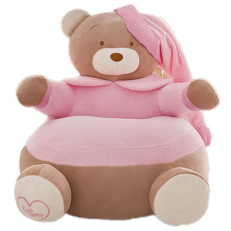 Милый чехол для дивана с рисунком медведя из мультфильма только без наполнения