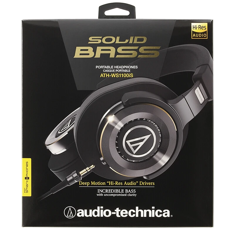 Оригинальные проводные наушники с технологией Audio Technica ATH WS1100iS портативные Hi Fi