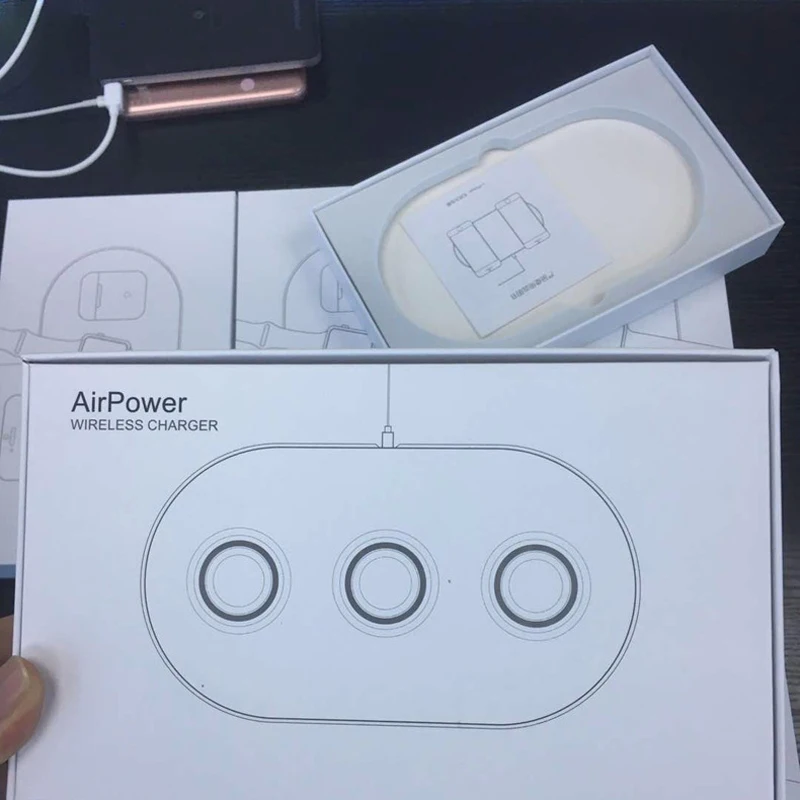 Новое зарядное устройство для apple Watch 2 3 Airpower QI Беспроводное iPhone X 8 plus Galaxy S8 S6 S7 s9 edge