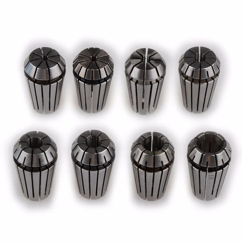 

Набор цанг ER16 3-10 мм, комплект из 8 зажимных втулок для фрезерного станка с ЧПУ, для гравировального токарного станка