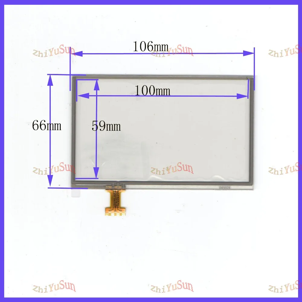 

ZhiYuSun 4.3 inch used Gamin 660 4-wire resistive Touch Panel 106*66Navigator TOUCH SCREEN 106mm*66mm GLASS LCD display