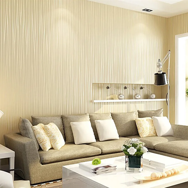 Полосатая Нетканая самоклеящаяся настенная бумага для ТВ фона спальни гостиной