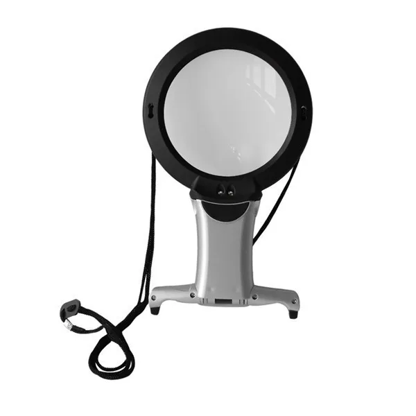 2.25X 5X Hands Free подвесное настольное двойное увеличительное стекло с подсветкой