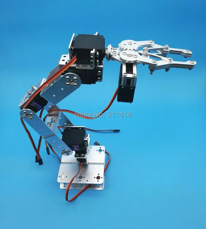 1 Набор алюминиевый робот 6 DOF Arm механический Роботизированный зажим набор