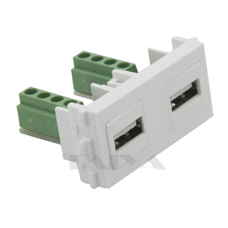 Keystone USB настенная пластина USB разъем с задней стороной винтовой разъем
