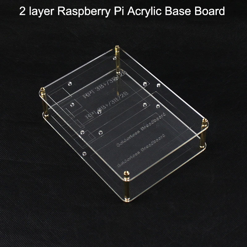Двухслойная акриловая Монтажная пластина Raspberry Pi 14 5*10 5 см для макетной платы GPIO