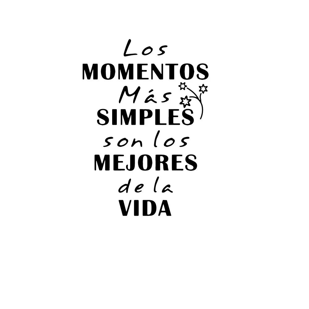 Виниловая наклейка на стену с надписью monents цитаты испанском настенная украшение