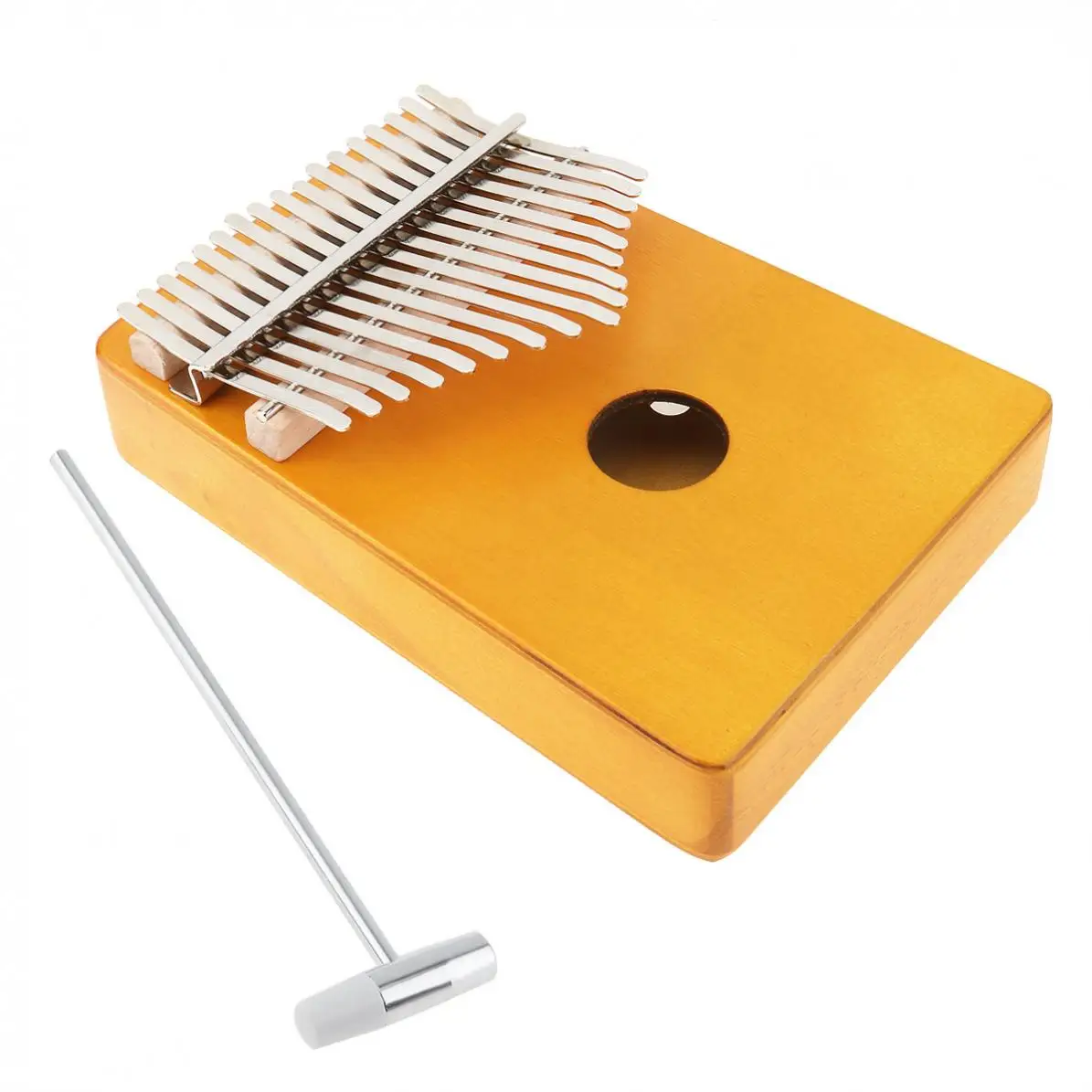 Клавиатура Kalimba с 17 клавишами для пианино одной доской клавиатура Pine Mbira