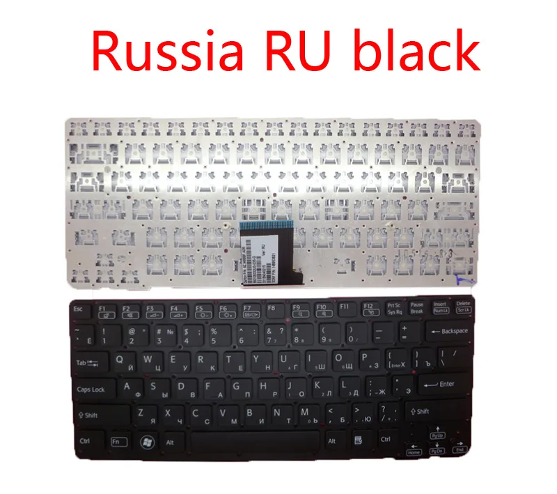 Ноутбук US RU клавиатура для SONY VAIO VPC CA VPCCA 148953861 55010S002U0 035 G 14895211 148953821 55010S052U2