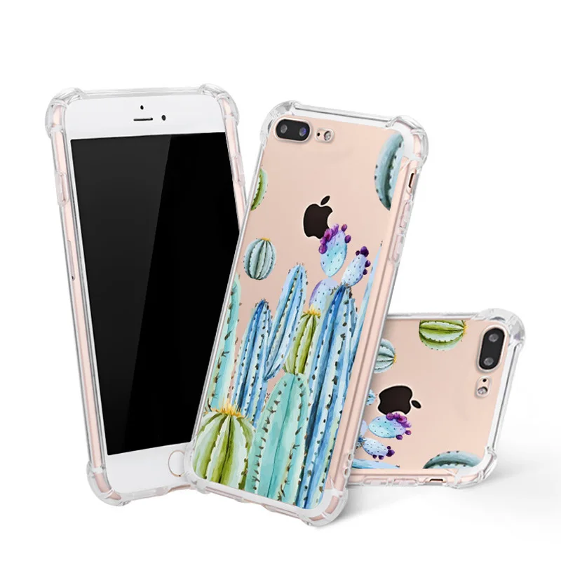 Дизайнерские чехлы для телефонов с цветочным рисунком iPhone 6 6S 7 8 Plus 10 мягкий