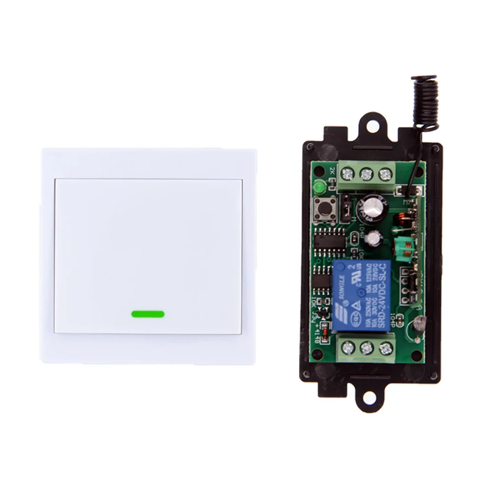 DC 9V 12V 24V 1 CH 1CH RF беспроводной переключатель системы дистанционного управления