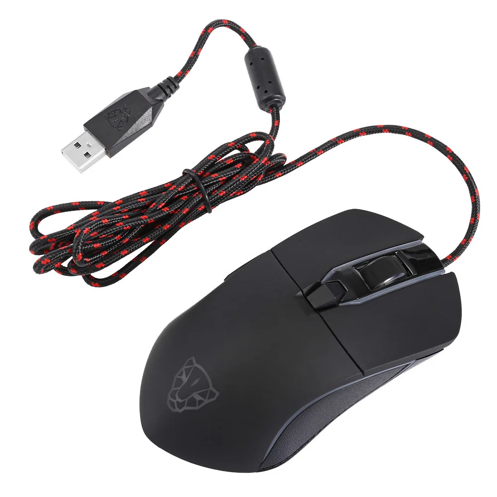 Motospeed V30 Профессиональная USB Проводная игровая мышь с светодиодный дисплеем