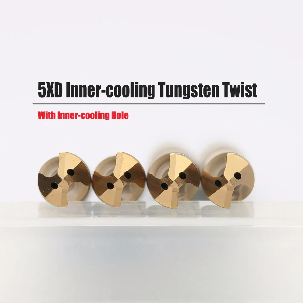 CED 7.1-8mm Hard Metal Drill Bit for Steel Carbide Tungsten 5D Twist Titanium Drill Bits Micro Milling Cutters Hole CNC Tool Set
