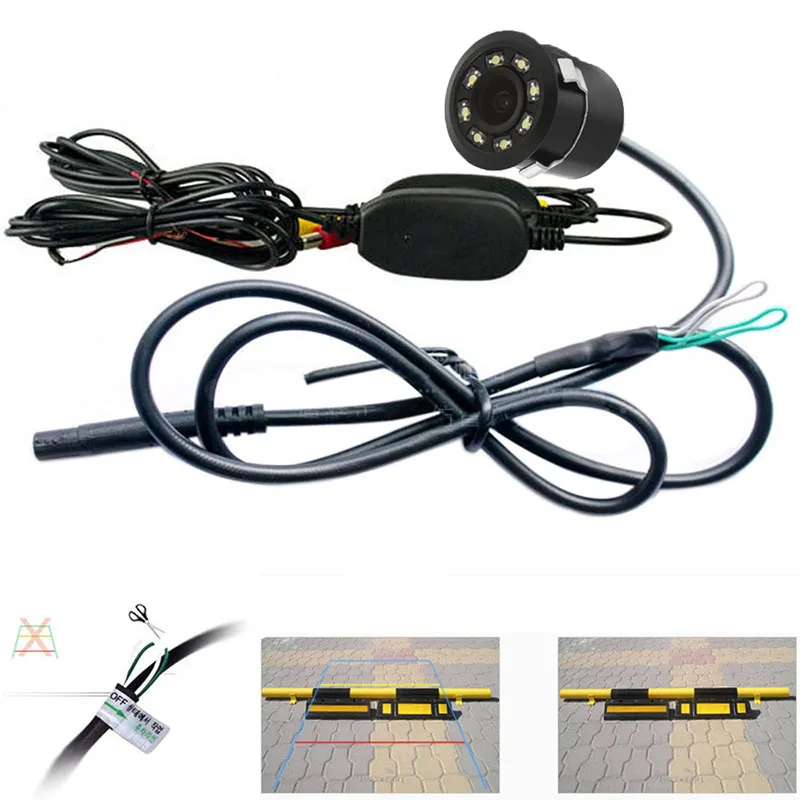 Бесплатная доставка на русском языке Автомобильный задний вид CCD 170 градусов