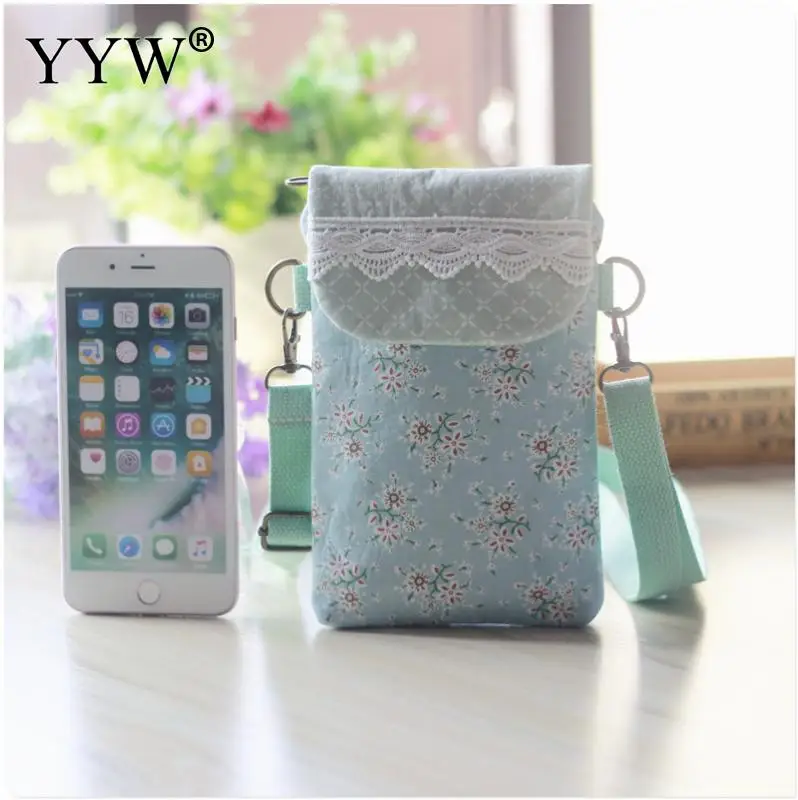 

Small Lovely Floral Crossbody Lace Mesh Shoulder Bag For Women Girls Lady Cotton Mini Mobile Phone Clutch Organizer Bags 2018