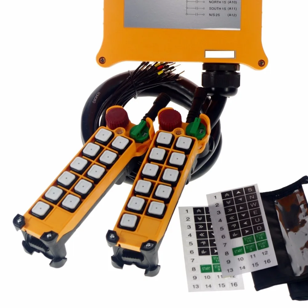 1PCS 10Channel 4 Motions 2Speed Button Hoist Crane Truck Remote Control System E-Stop | Обустройство дома