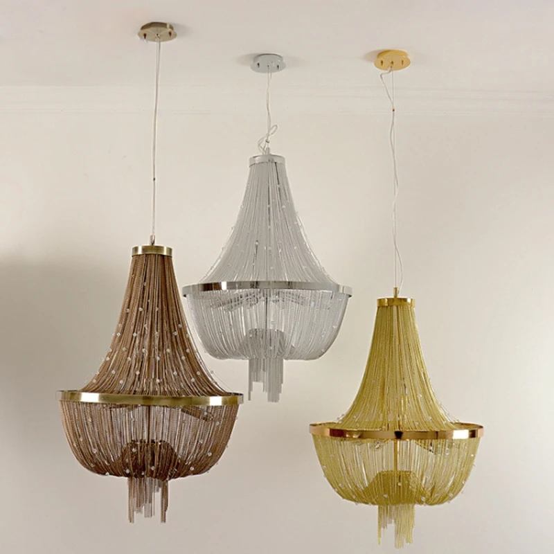 Бесплатная доставка современная люстра алюминиевая с кристаллами Морской поток