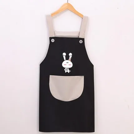 Корейский модный фартук, фартук для дома, кухни, для приготовления пищи, водонепроницаемый, маслостойкий женский милый комбинезон - Цвет: 10