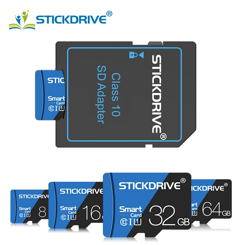 Карта памяти Micro SD, 64 ГБ, 32 ГБ, 16 ГБ, 8 ГБ, класс 10, TF карта, Microsd, флеш-накопитель, флэш-диск, высокая скорость для телефона