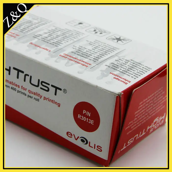 

Oirginal Evolis YMCKO R3013 color ribbons for use with the evolis card printers pebble,dualys