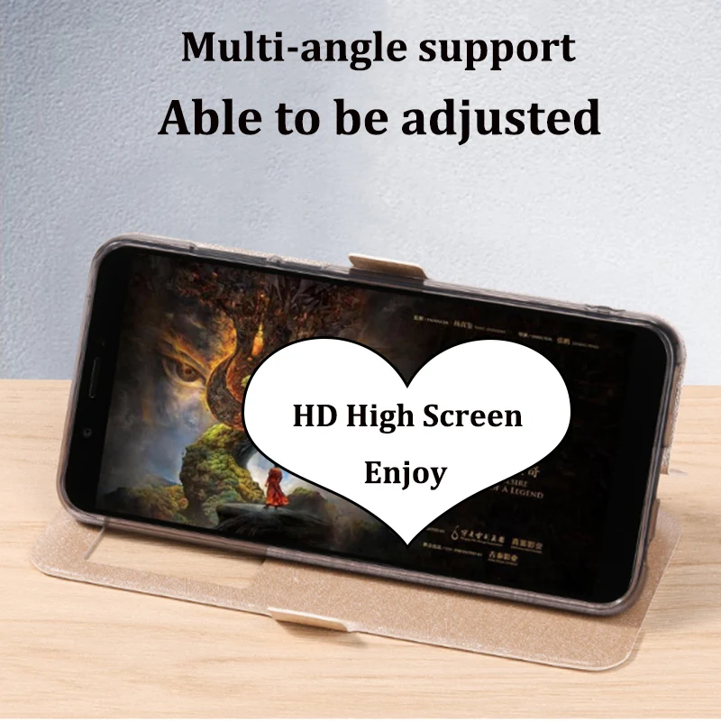 Чехол с открытым окошком 6 0 дюйма для Lenovo K5 Note 2018 чехол из искусственной кожи