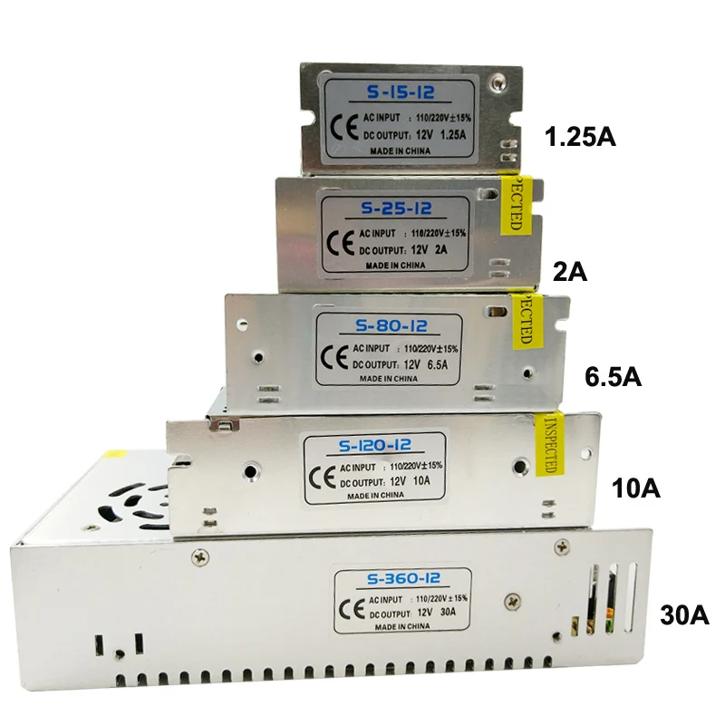 DC12V AC110/220 В Питание Зарядное устройство для 5050/2835 высокое качество светодиодный