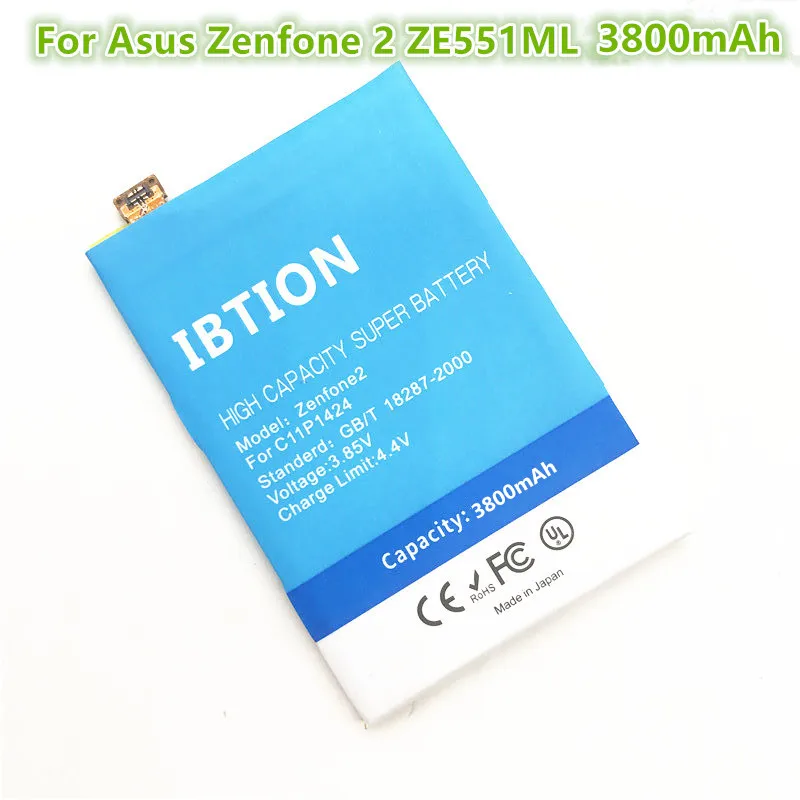 IBTION 3800 mAh C11P1424 для Asus Zenfone 2 ZE551ML ZE550ML Z00ADA Z00ADB 5 дюймов литий полимерные