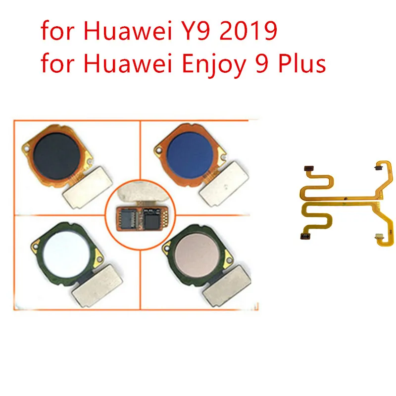 Для Huawei Y9 2019/Enjoy 9 Plus сканер отпечатков пальцев кнопка домой гибкий кабель