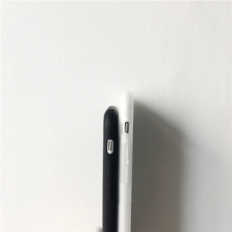 Силиконовый ТПУ чехол для телефона iPhone 6S Матовый однотонный X Xr Xs Max 7 8 Plus Мягкий