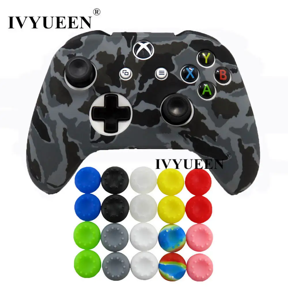 IVYUEEN 21 в 1 для XBox One X S тонкий контроллер передачи воды печати силиконовый защитный чехол с ручкой