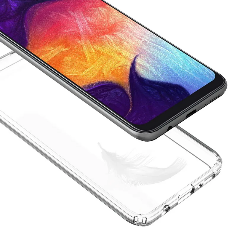 Для samsung Galaxy A40 чехол Кристальный Гибридный Бампер прозрачный жесткий акриловый задняя крышка для samsung Galaxy A70 A50 A30 A10 чехол