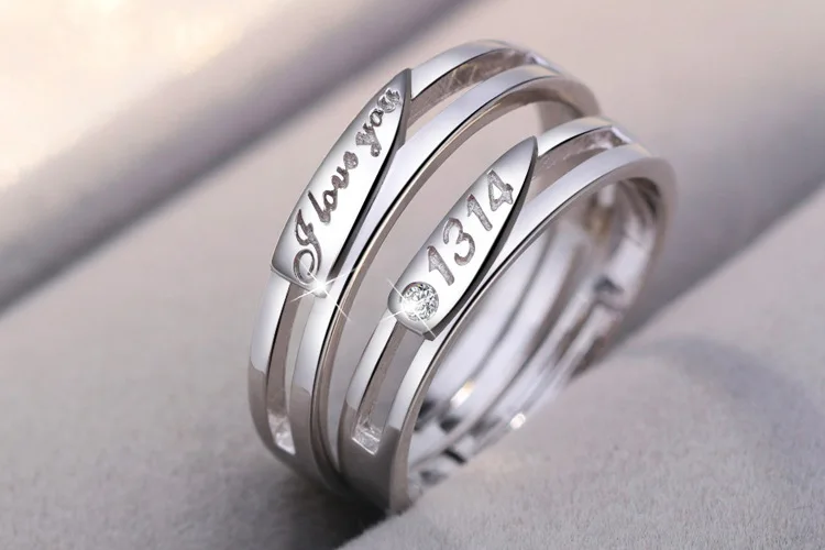 2019 Мода 925 серебро любовь 1314 кольца память свадьба I Love you пожизненная пара День