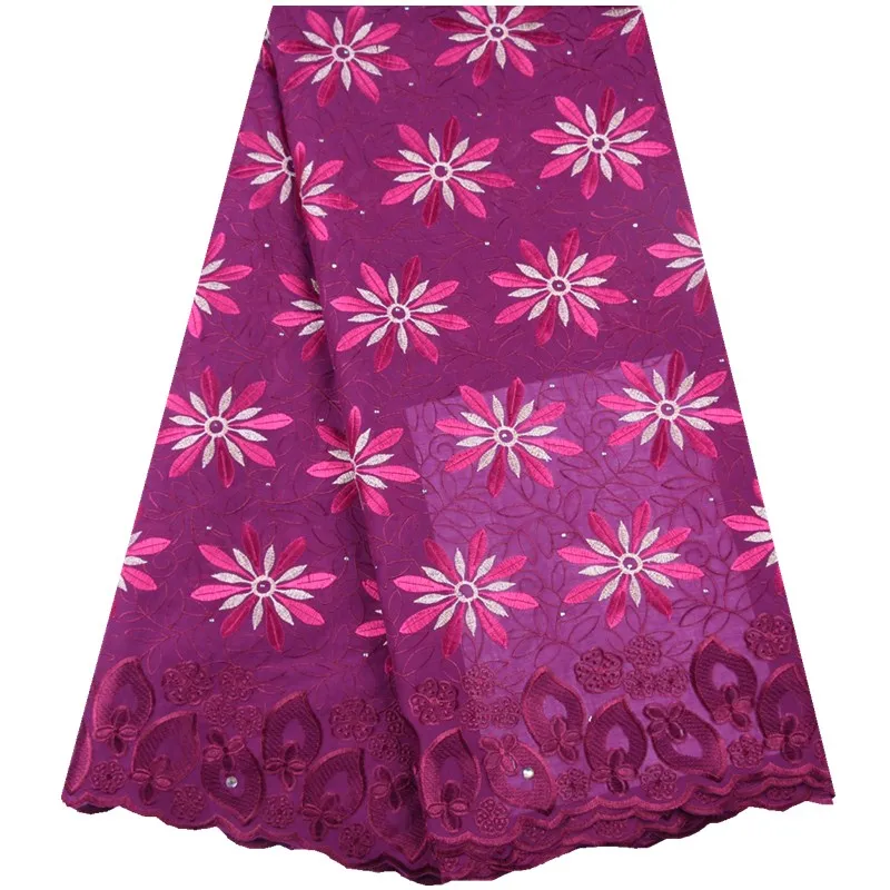 Французская кружевная ткань Лидер продаж швейцарская вуаль кружево хлопковое