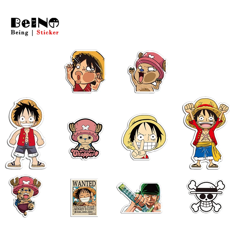 Одна деталь аниме наклейка Luffy Tony Chopper милый водонепроницаемый чемодан для