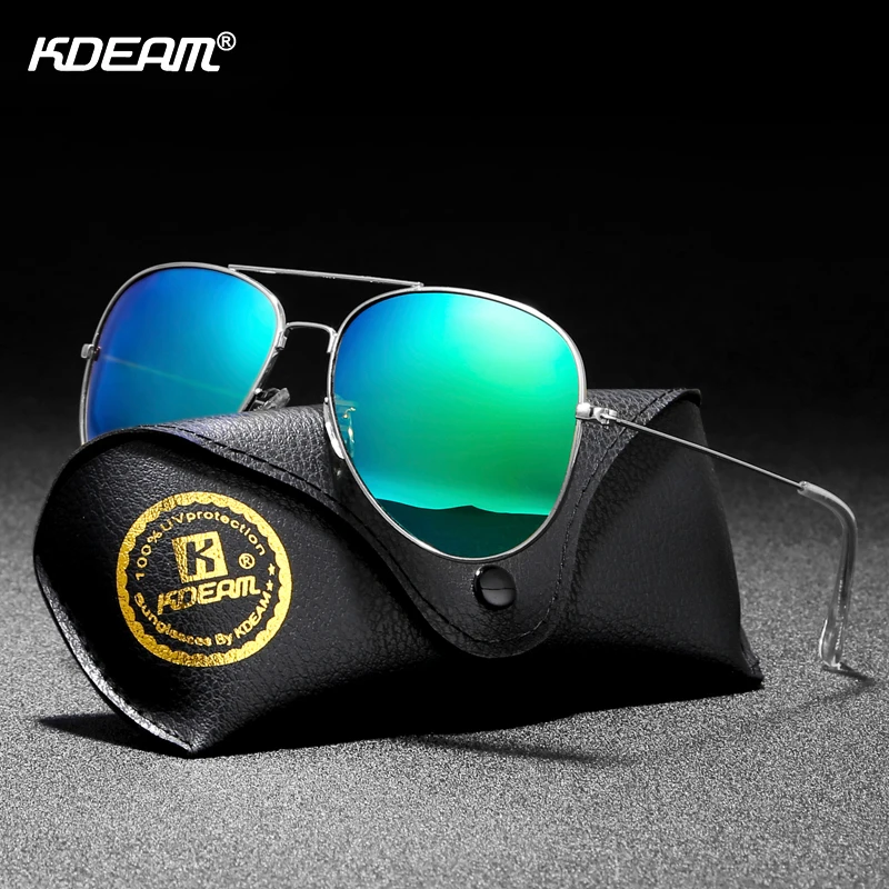 

Air Force Pilot Sunglasses Men Polarized 62' Lens Large Sun Glasses Polaroid UVA/UVB Sunglass de sol With Case