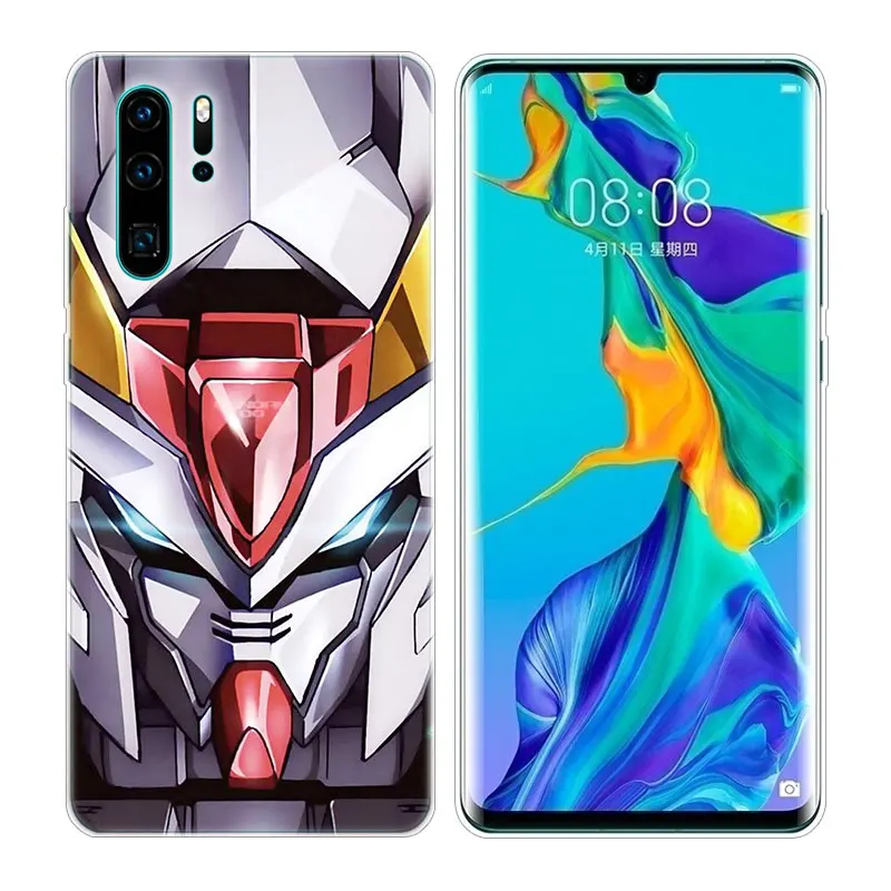 Популярный Мягкий силиконовый чехол Gundam с аниме для телефона Huawei P30 P20 Pro P10 P9 P8 Lite
