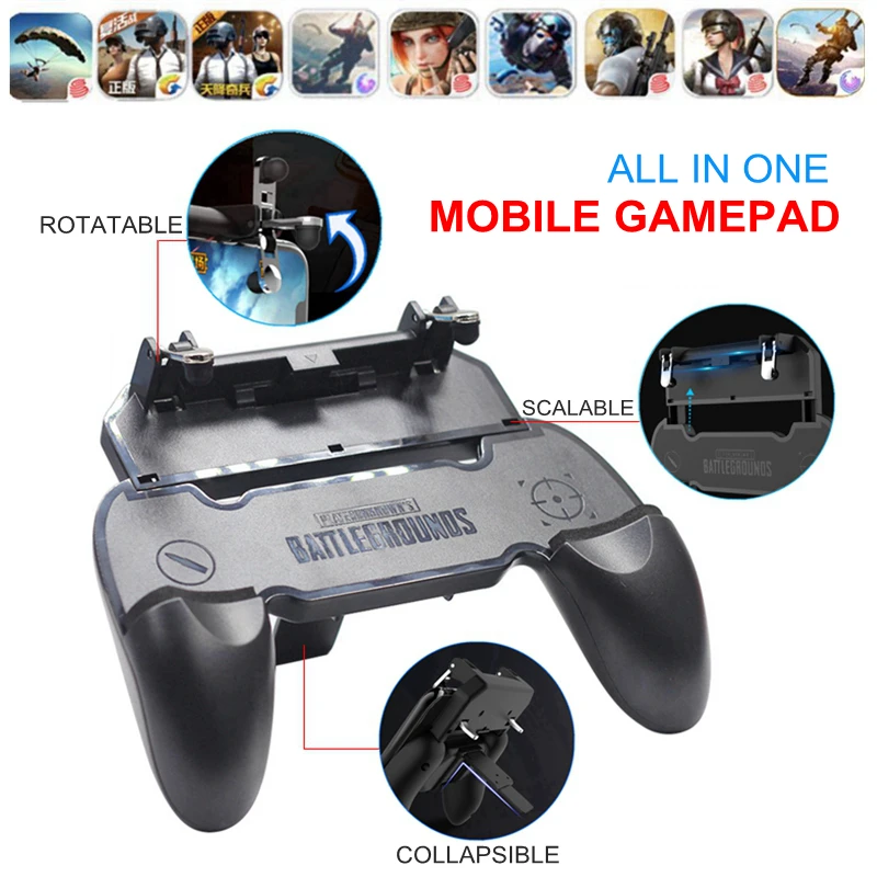 Мобильный геймпад Free Fire PUBG джойстик с кнопками L1 и R1 подходит для iPhone Android
