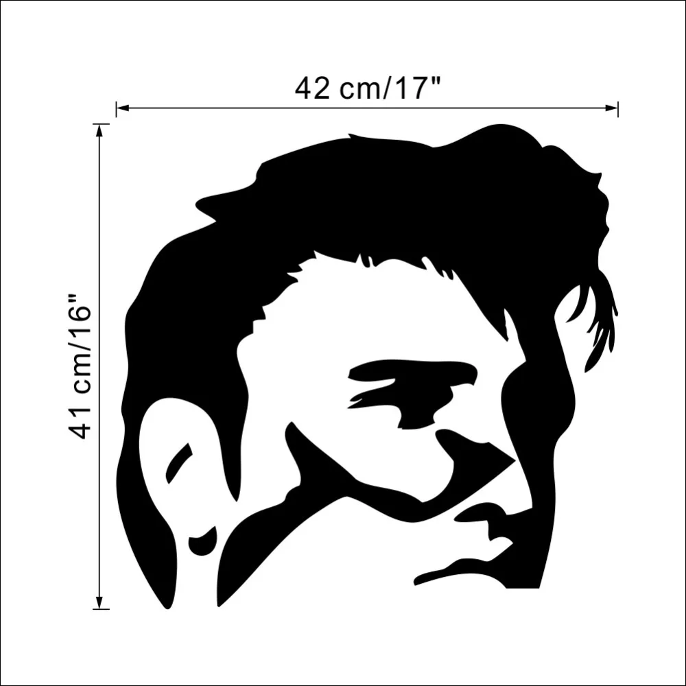 Бесплатная доставка современные настенные виниловые наклейки Elvis Presley домашний