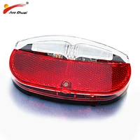 js high quality bicycle rear light led lamp mount bike rack red accessory with switch battery power flashlight bikes lighting