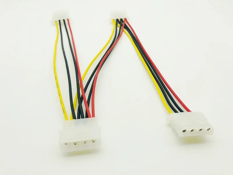 1 шт. 4Pin кабель питания Molex папа на 3 порта IDE Женский блок сплиттер адаптер