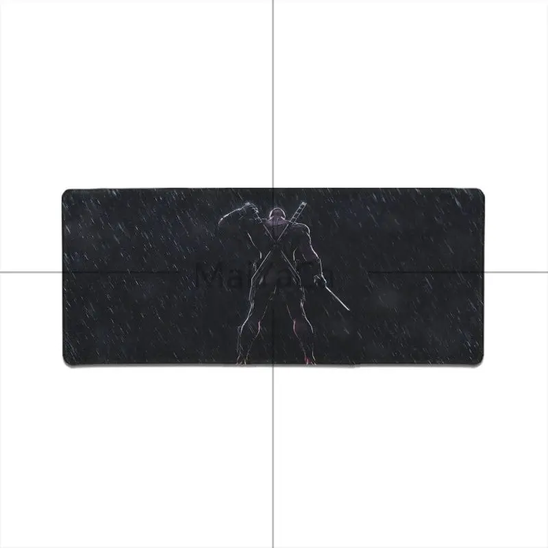 Lock Edge 30x80cm MaiYaCa красный фильма «Дэдпул»; рубашки на заказ игровой коврик для мыши для ноутбука резиновый, большого размера игровой коврик для мыши - Цвет: Lock Edge 30x80cm