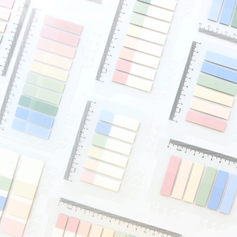 Симпатичные клейкие заметки Domikee с акварелью для спирали яркие самоклеящиеся