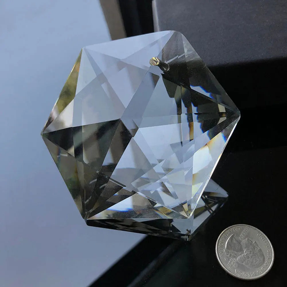 Часть искусство иудаизм орнамент гексаграмма призмы Кулон стекло 100 мм ремесло