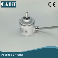 calt canbus output 12 bit single lap absolute rotary encoder clamping flange 6mm solid shaft encoder cas60r12e6cbb