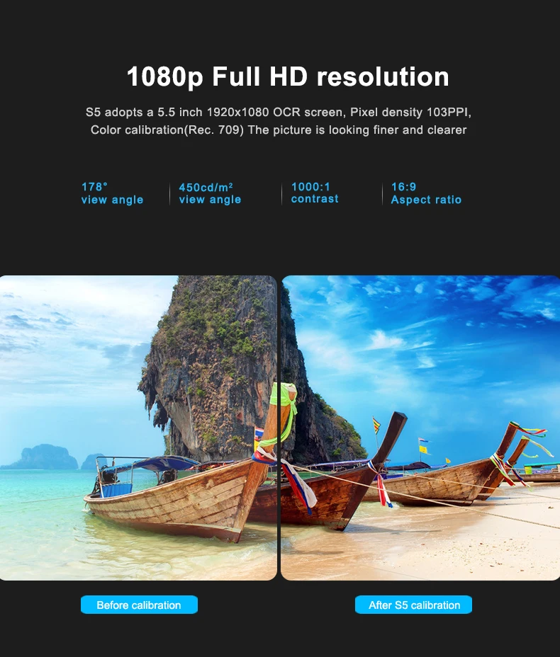 DesView S5 5 дюймов 4K HD 1080P видео камера монитор с L пластиной Поддержка HDMI 360 Вращение 1920*1080 на камера монитор для DSLR