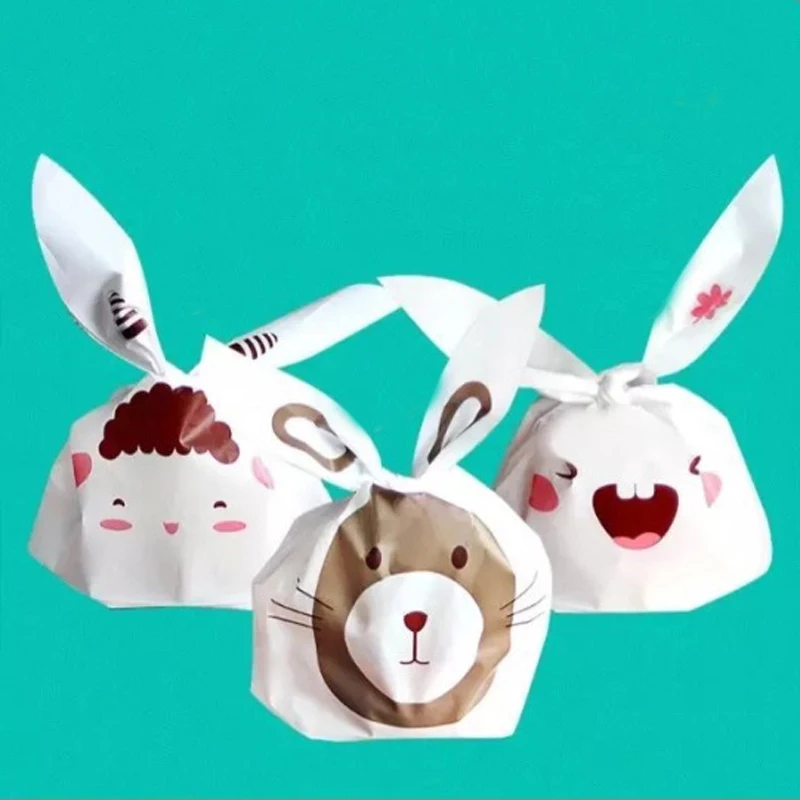 1 упак. Kawaii Банни печенье Сумки Свадебные украшения милый Пасхальный кролик уха