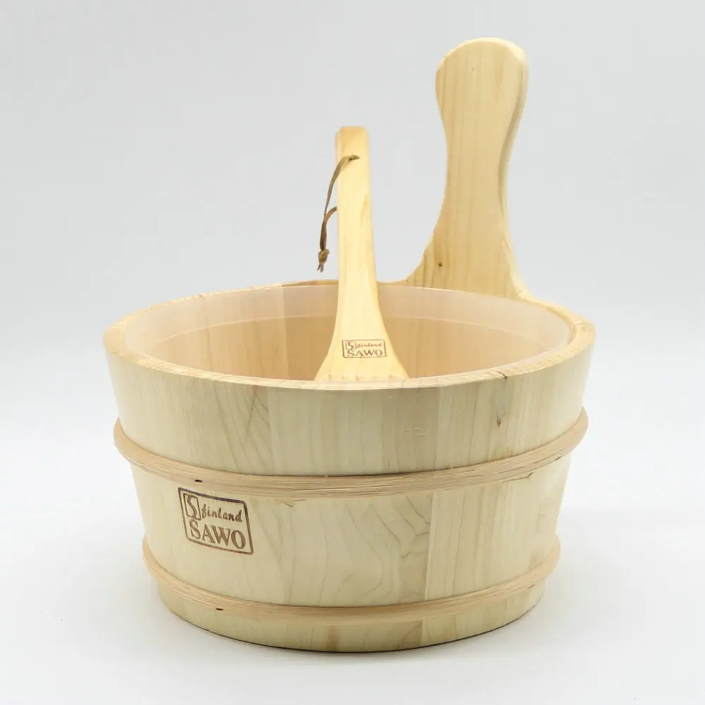 4L аксессуар для сауны деревянный ковш с linner комбинированный набор комната