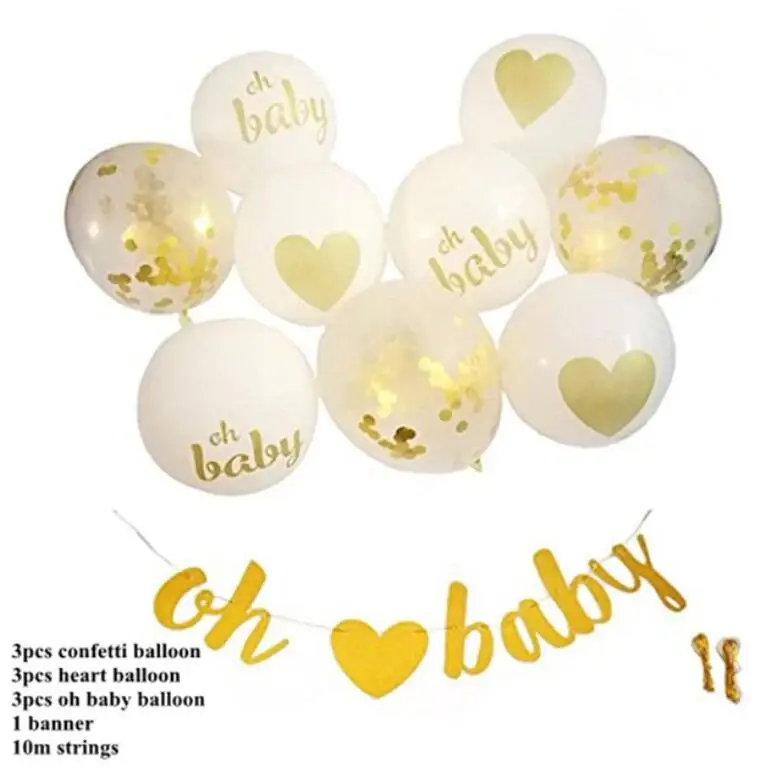 Baby Shower украшения вечерние Декор о баннер для мальчиков синий его мальчик воздушные шары конфетти шарики, День подарков будущей матери мальчик деко anniversaire - Цвет: oh baby set